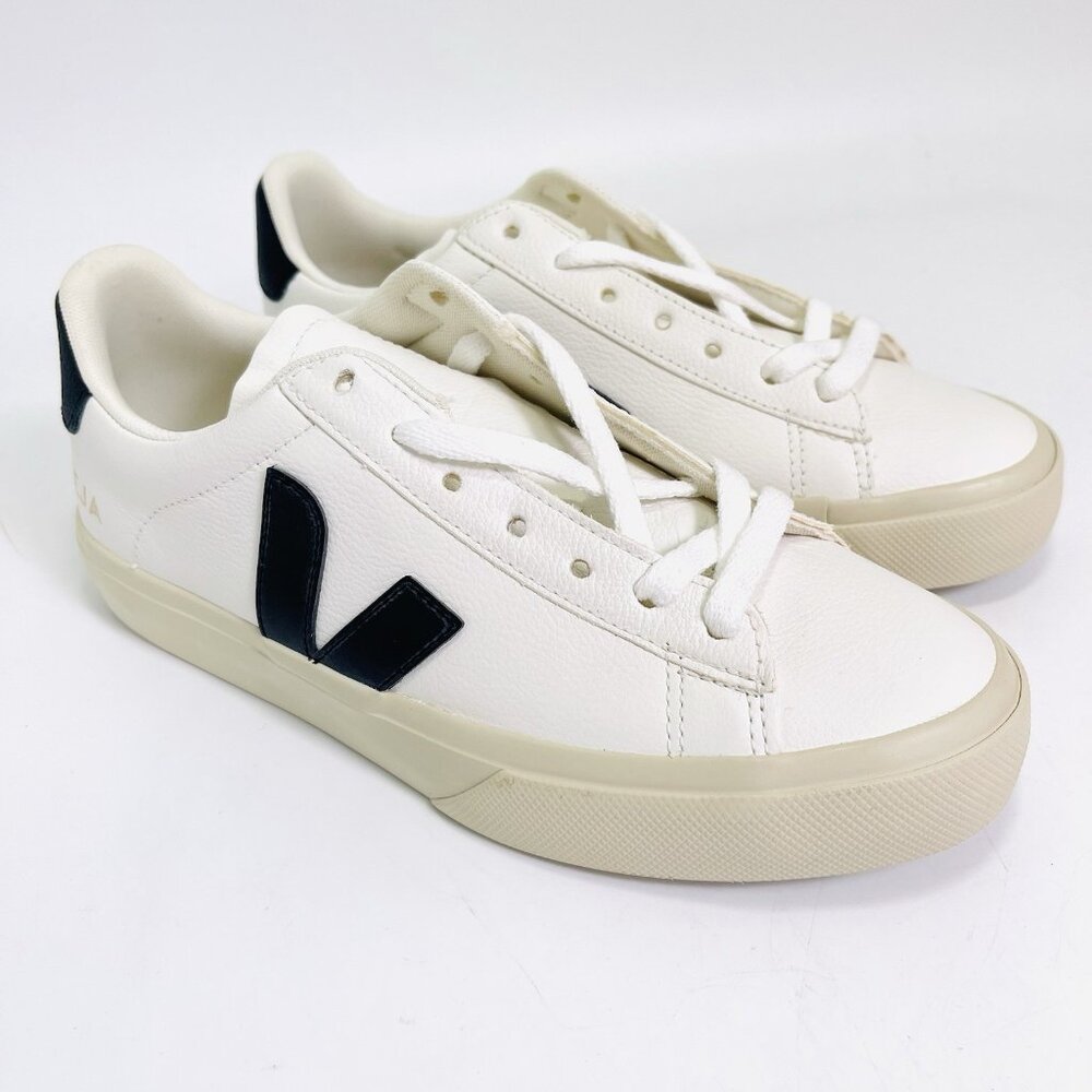 Veja Campo ChromeFree Leather White/Black EU 37 (US 6) – New in Box